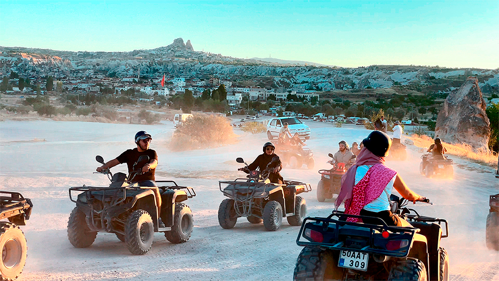 atv kapadokya gün batımı