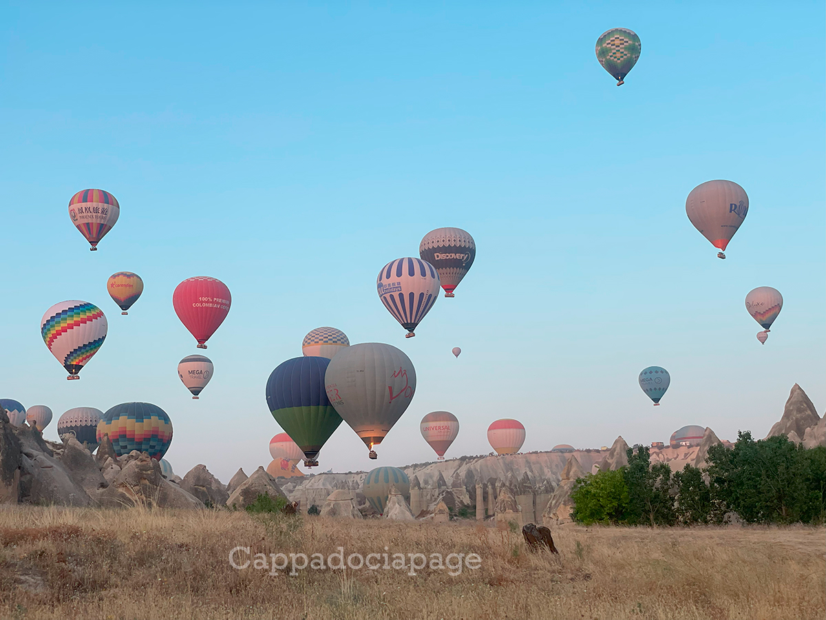 Balon turu manzaraları