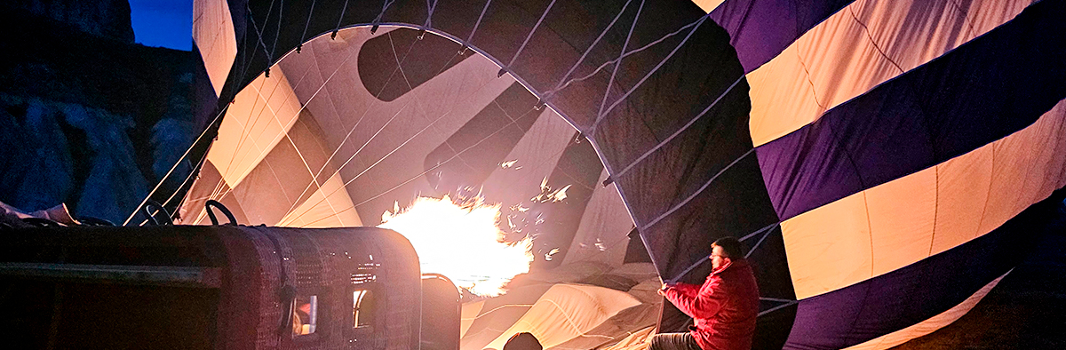 kapadokya balon kalkışı